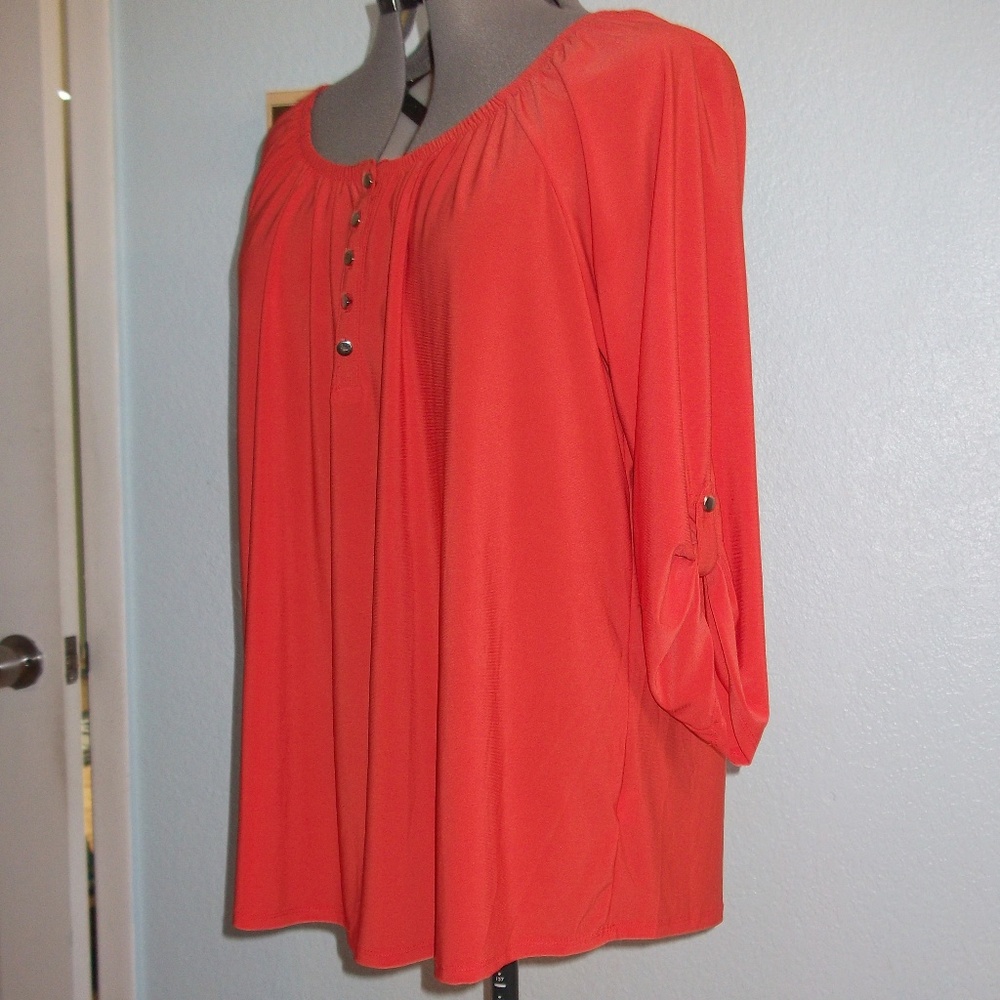 🔥SALE🔥 Notations Woman Plus Size 2X Blouse Shirt - Picture 5 of 8